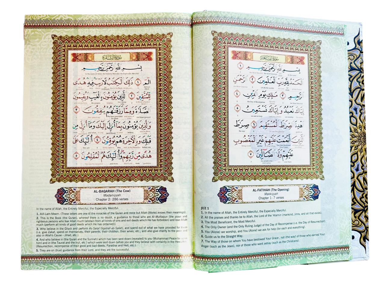 Maqdis A4 Large Al Quran Al Kareem Word-by-Word Translation Colour Coded Tajweed White 