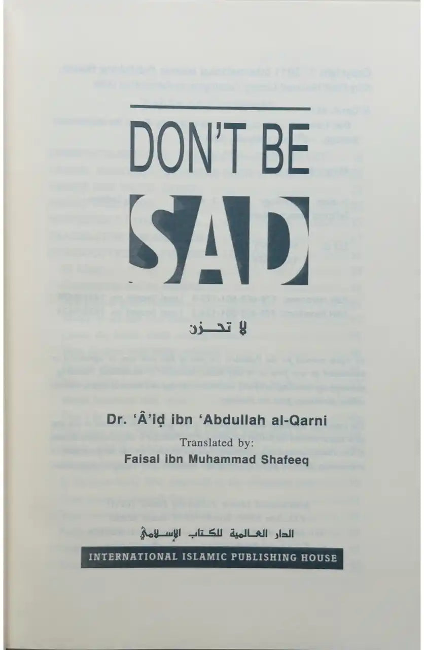 Dont Be Sad