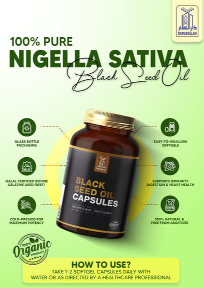 Black Seed Oil Capsules (Softgels) Darussalam (PRE ORDER)