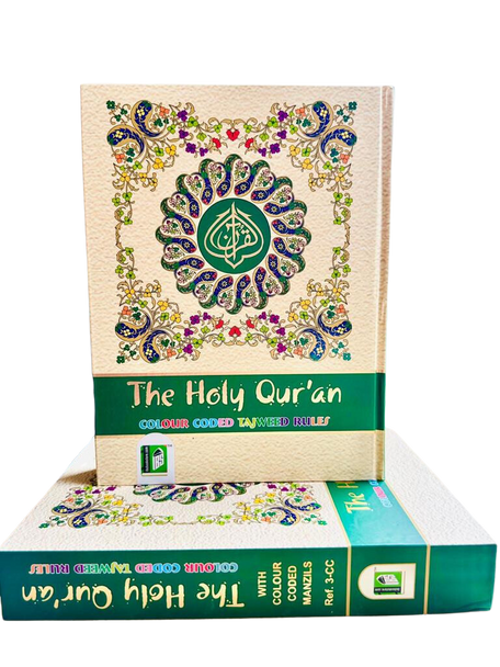 The Holy Quran Colour Coded Tajweed Rules (with colour coded manzils)