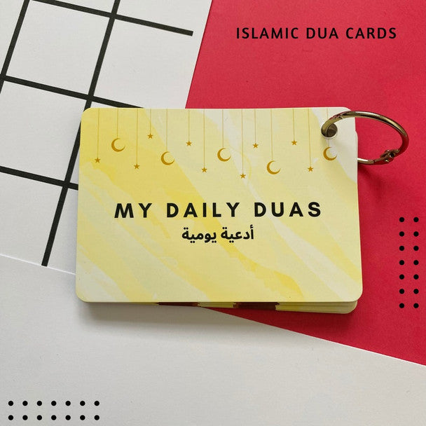 Daily Dua Cards, Islamic Flash Cards, Muslim Children Gift, Dua Cards, Quran, Dua Book, Arabic Dua Cards with Transliteration, Ramadan Gift