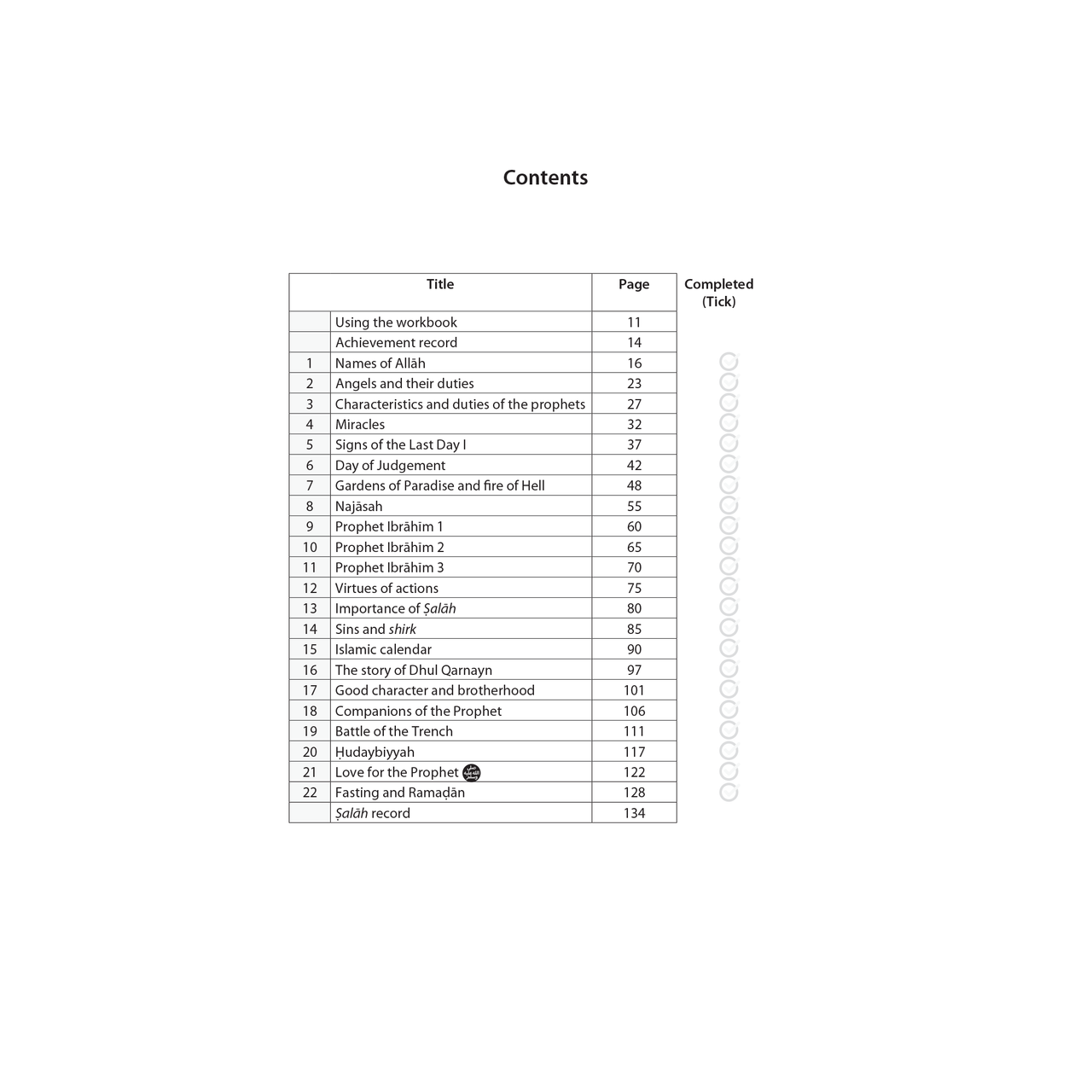 Islamic Studies: Workbook 4 – Learn about Islam Series